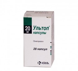 Ультоп, капс. кишечнораств. 40 мг №28 упаковки ячейковые контурные, блистеры